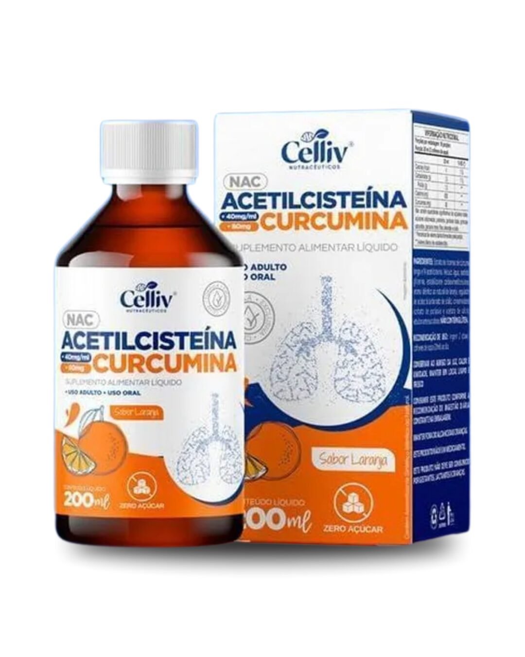 Acetilcisteína + Curcumina – Celliv